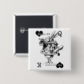 White Rabbit Button (Voorkant /achterkant)