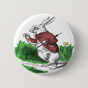 White Rabbit Button