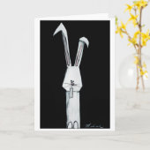 White Rabbit card Kaart (Gele Bloem)