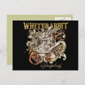 White Rabbit Carnivale Style (Gold Version) Briefkaart (Voorkant / Achterkant)