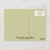 White Rabbit Carnivale Style (Gold Version) Briefkaart (Achterkant)