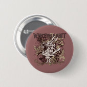 White Rabbit Carnivale Style Ronde Button 5,7 Cm (Voorkant /achterkant)