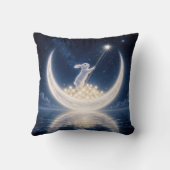 White Rabbit Collecting Stars Kussen (Achterkant)