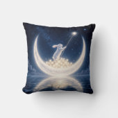 White Rabbit Collecting Stars Kussen (Voorkant)