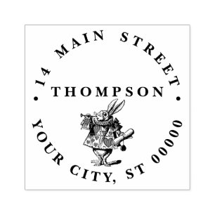 White Rabbit Court Trumpeter Alice in Wonderland 2 Rubberstempel