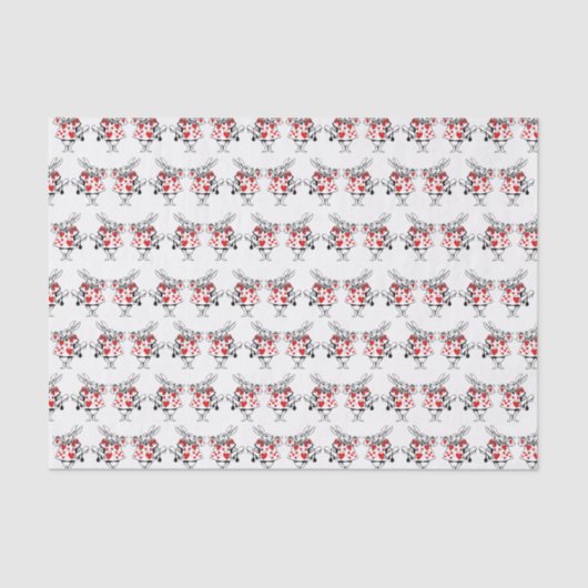 White Rabbit Court Trumpeter Alice in Wonderland 2 Tissuepapier (Voorkant)