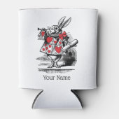 White Rabbit Court Trumpeter Alice in Wonderland Blikjeskoeler (Voorkant)