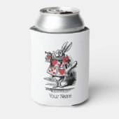 White Rabbit Court Trumpeter Alice in Wonderland Blikjeskoeler (Blikje Achterkant)