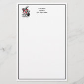 White Rabbit Court Trumpeter Alice in Wonderland Briefpapier (Voorkant)