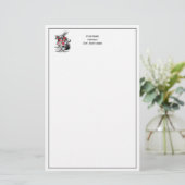 White Rabbit Court Trumpeter Alice in Wonderland Briefpapier (Staand voorkant)