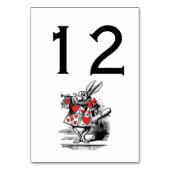 White Rabbit Court Trumpeter Alice in Wonderland Kaart (Achterkant)