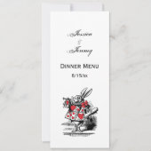 White Rabbit Court Trumpeter Alice in Wonderland Kaart (Voorkant)