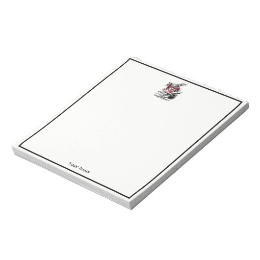 White Rabbit Court Trumpeter Alice in Wonderland Notitieblok (Linkerzijde)