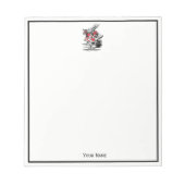 White Rabbit Court Trumpeter Alice in Wonderland Notitieblok (Voorkant)