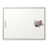 White Rabbit Court Trumpeter Alice in Wonderland Notitieblok (Voorkant)