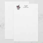 White Rabbit Court Trumpeter Alice in Wonderland P Briefpapier (Voorkant / Achterkant)
