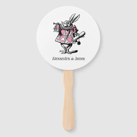 White Rabbit Court Trumpeter Alice in Wonderland P Handwaaier (Voorkant)