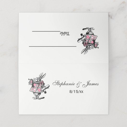 White Rabbit Court Trumpeter Alice in Wonderland P Plaatskaartje (Buitenkant ongevouwen)