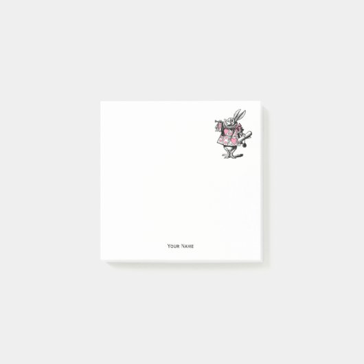 White Rabbit Court Trumpeter Alice in Wonderland P Post-it® Notes (Voorkant)