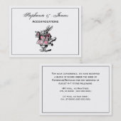 White Rabbit Court Trumpeter Alice in Wonderland P Visitekaartje (Voorkant / Achterkant)