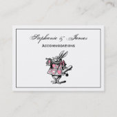 White Rabbit Court Trumpeter Alice in Wonderland P Visitekaartje (Voorkant)