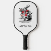 White Rabbit Court Trumpeter Alice in Wonderland Pickleball Paddle (Achterkant)
