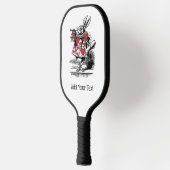 White Rabbit Court Trumpeter Alice in Wonderland Pickleball Paddle (Links)