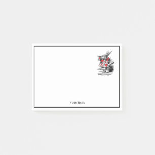 White Rabbit Court Trumpeter Alice in Wonderland Post-it® Notes