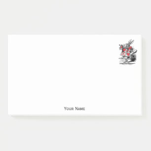 White Rabbit Court Trumpeter Alice in Wonderland Post-it® Notes