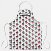 White Rabbit Court Trumpeter Alice in Wonderland Schort (Voorkant)