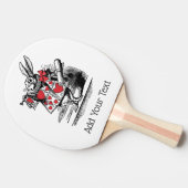 White Rabbit Court Trumpeter Alice in Wonderland Tafeltennisbatje (Zijkant)