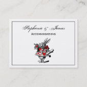 White Rabbit Court Trumpeter Alice in Wonderland Visitekaartje (Voorkant)