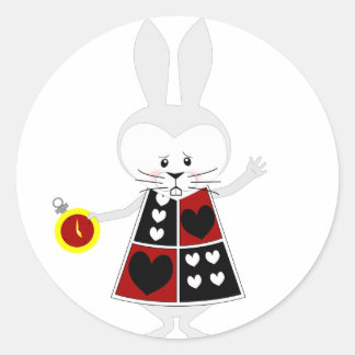 White Rabbit - De avonturen van Alice in Wonderlan Ronde Sticker