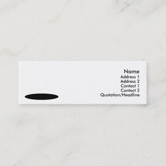 White Rabbit Design Mini Visitekaartje (Voorkant)