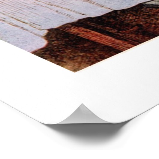 White Rabbit en Hatter  Alice Wonderland Poster (Hoek)