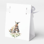 White Rabbit en Victoriaans Teacup Mouse Bedankdoosjes (Achterkant)