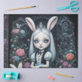 White Rabbit Girl Decoupage | Alice in Wonderland Tissuepapier (Craft)