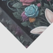 White Rabbit Girl Decoupage | Alice in Wonderland Tissuepapier (Detail)