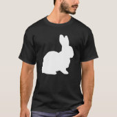 White Rabbit Hare Alice in Wonderland Party T-shirt (Voorkant)