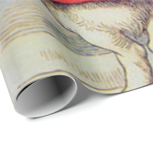 White Rabbit Hearts Alice Classic Cadeaupapier (Rol Hoek)