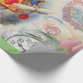 White Rabbit Hearts Alice Classic Cadeaupapier (Hoek)