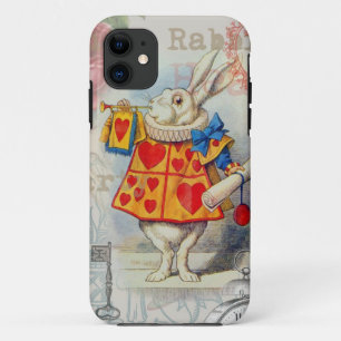 White Rabbit Hearts Alice Classic Case-Mate iPhone Case