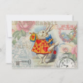 White Rabbit Hearts Alice Classic Kaart (Voorkant)