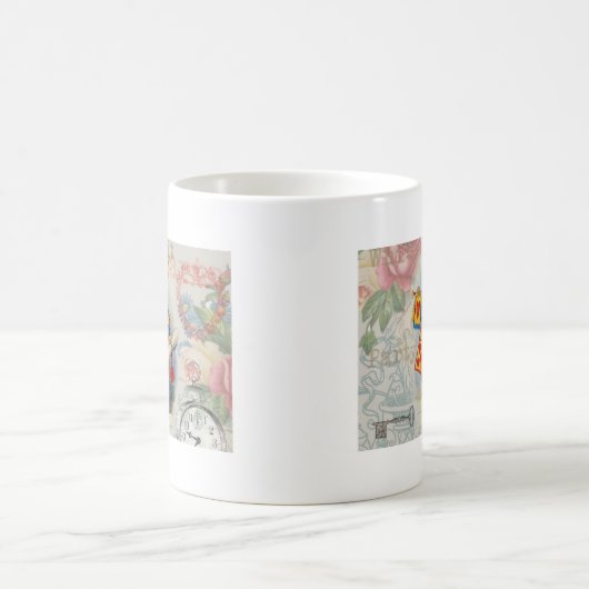 White Rabbit Hearts Alice Classic Koffiemok (Center)