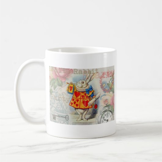 White Rabbit Hearts Alice Classic Koffiemok (Links)