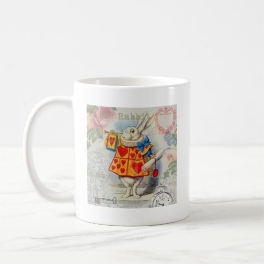 White Rabbit Hearts Alice Classic Koffiemok (Links)