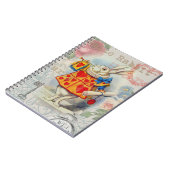 White Rabbit Hearts Alice Classic Notitieboek (Linkerzijde)