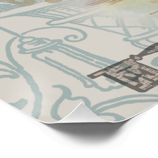 White Rabbit Hearts Alice Classic Perfect Poster (Hoek)