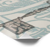 White Rabbit Hearts Alice Classic Perfect Poster (Hoek)