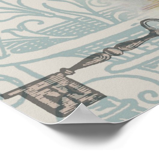 White Rabbit Hearts Alice Classic Poster (Hoek)